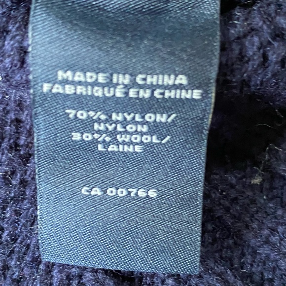 Daniel Hechter Blue Snowflake Wool Blend Holiday Shawl Collar Cardigan- Sz-L - Picture 10 of 13